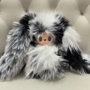 Beautiful Black and White Custom Labubu